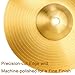 Foraineam 2 Pieces 8-Inch Splash Cymbal Classic Drums Cymbals Percussion Instrument Golden Practice Drum Cymbal for Drum Set