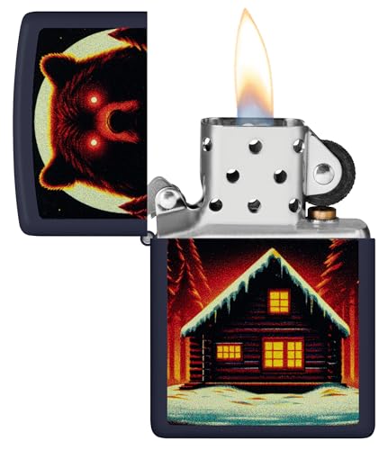 Encendedor Zippo windproof Navy Matte metálico miniatura 3