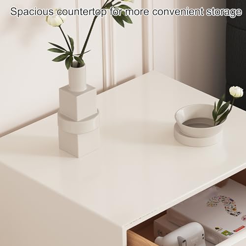 Table de chevet moderne pour petit espace et studio d'étudiant rose