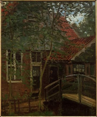 Peinture poster Claude Monet Zaandam style graffiti colore impression artistique murale 60x90