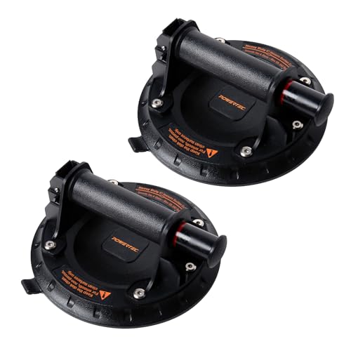Ventouse à vide robustes avec capacité de 109kg POWERTEC ventouse de levage pare-brise