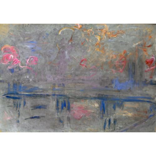 Impression giclée Monet Charing Cross Bridge grand tableau décoration murale toile