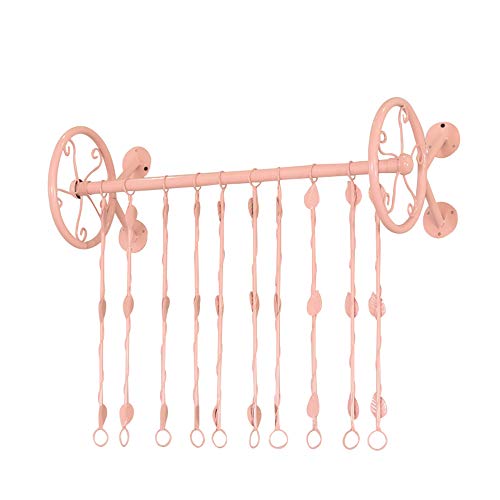Estante de exhibición de ropa de pared minimalista de metal resistente de 120 cm