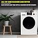 Equator All-in-One Washer Dryer VENTED-DRY 30% FASTER than Condense 15lb 110V in White