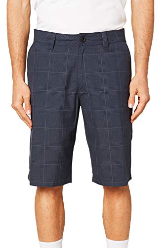 O'NEILL Men's Standard Fit Chino Short, 21 Inch Outseam (Navy/Westmont Plaid, 40)