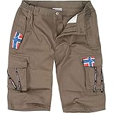 nebulus 4xl feine Designelemente Nebulus Cargo Short BOODY Herren - N26 (Model: P5800 - Herren, Olive; Größe: XL)