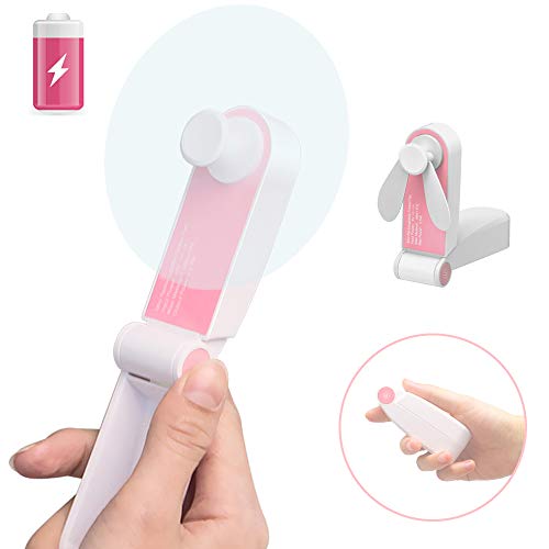 Supabear Personal Handheld Fan, Mini Portable Pocket Fan, Little Folding Fans USB Rechargeable