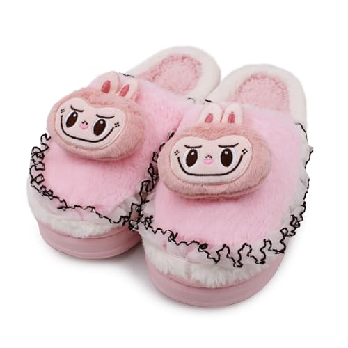 Image of VRITRAZ Women's Comfort Slip On Closed Toe Warm Winter with Cute Design print House Clog Indoor Slipper