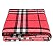 AA-SS-Elderly supplies 4 Capas de Almohadilla Absorbente Rejilla roja Lavable Impermeable Absorbente Cama Almohadilla Cama Doble