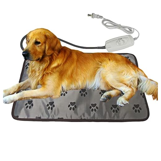 XXL Dog Heating Pad for Large Dog Bed Indoor,Waterproof Heated Dog Bed Mat,Pet Heating Pad,Heated cat Bed mat,Heated mat for Small Medium Pet Cat Puppy Dog Blanket,King Size (Grey, Claw)