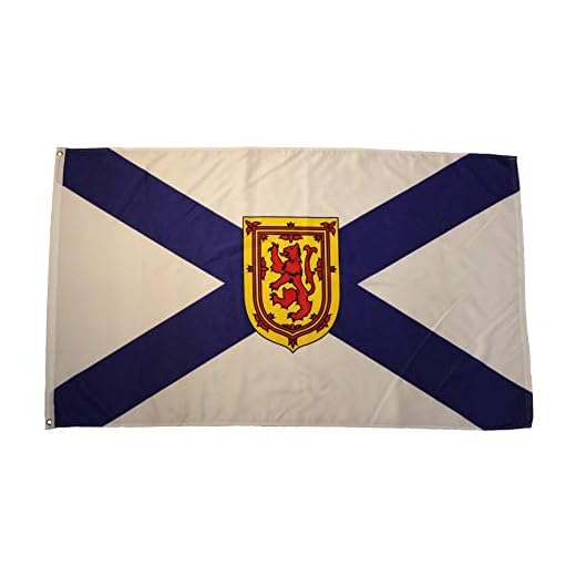 NOVA SCOTIA NS PROVINCIAL 3 X 5 FEET LARGE FLAG BANNER ... (92 CM X 152 CM) CANADIAN PROVINCE .. NEW