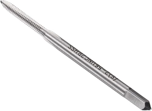 Tapones de fresado de rosca, rosca 2#-56 UNC 2B, máquina de acero de alta velocidad M42, herramienta de roscado de tornillos de 3 flautas rectas -