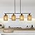 Rattan Kitchen Island Lighting,Boho Coastal Chandelier,4-Light Rustic Pendant Light for Dining Room,Height Adjustable,Black Farmhouse Woven Hanging Lights Fixture Over Table.