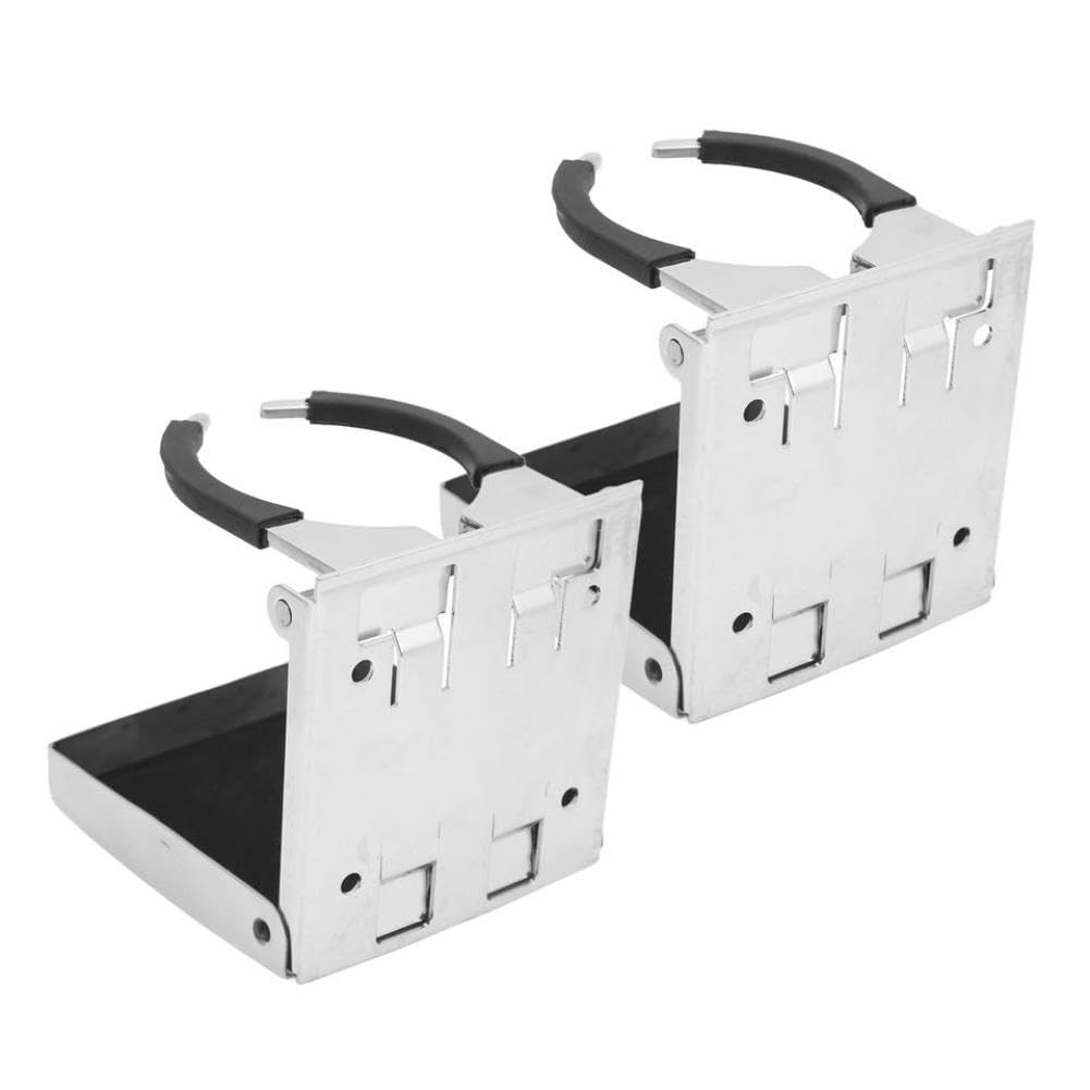 Porte-gobelet Pliable réglable avec Base antidérapante, Compatible avec Les Applications Marines et Automobiles pour canettes de 55mm à 75mm de diamètre