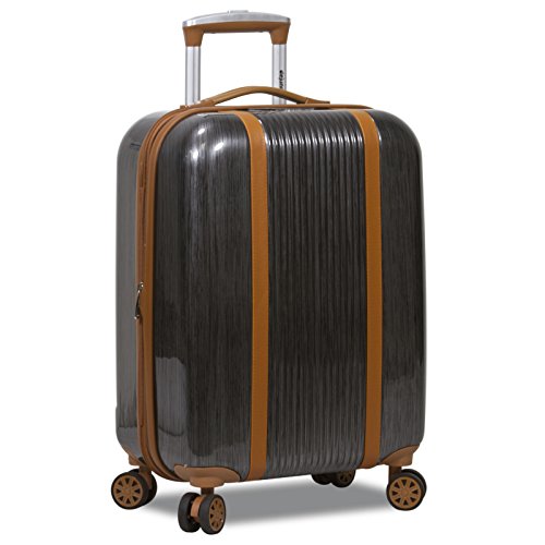 Dejuno Monroe New Generation 3-Piece Hardside Spinner TSA Lock Luggage Set, Black, One Size2