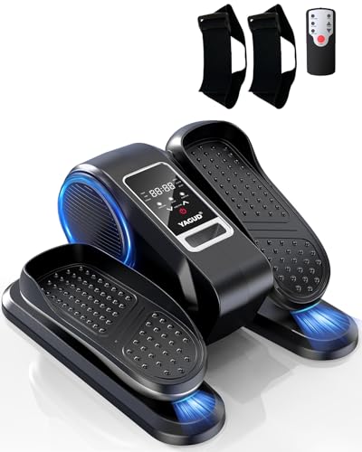 ✅ 8 Best Portable Elliptical Machine for Seniors 5 Yagud Under Desk Machine, Electric Ellipse Leg Exerciser for Senior, 15 Adjustable Speeds Quiet and Portable Seated Pedal Exerciser for Training with Remote Control, Silver