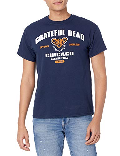 Liquid Blue Mens Grateful Dead-Chicago 95 T-Shirt Navy Medium