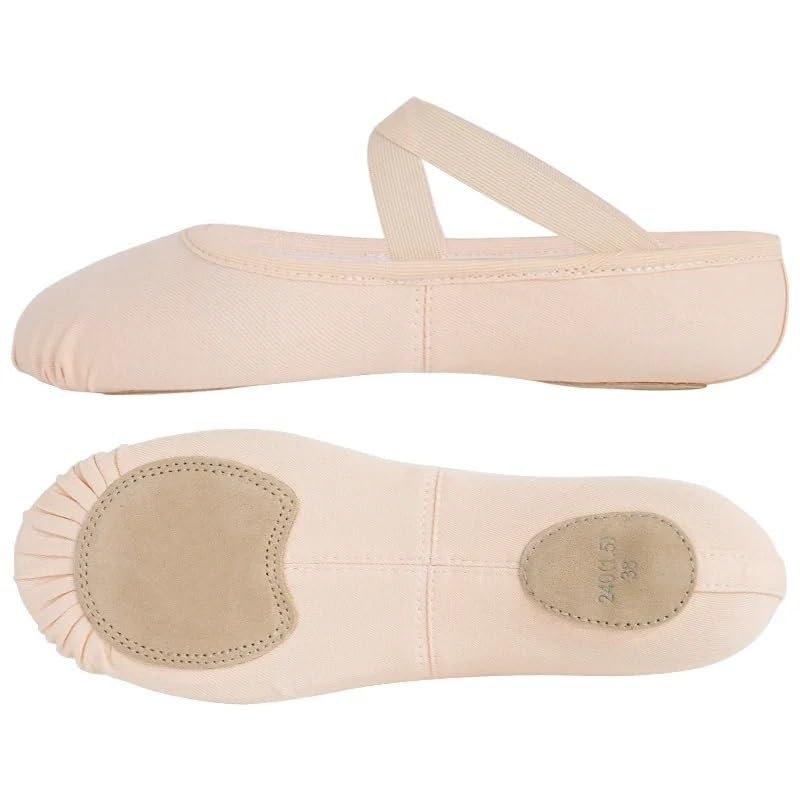 Scarpette da Danza Scarpe da Ballo Elasticizzate for Donne, Ragazze e Bambini, Scarpette da Ballo, Ballerine morbide Antiscivolo Classiche(A,31)