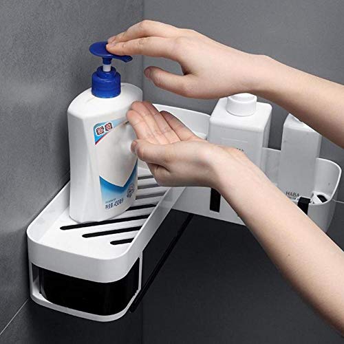 Étagère de rangement douche sans percer pour optimiser les petits coins - 6