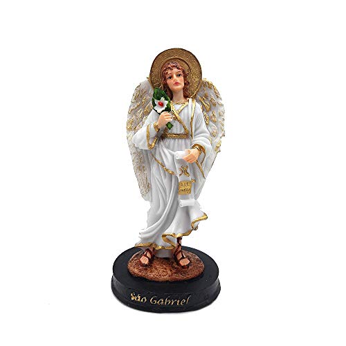 Anjo Da Guarda São Gabriel Imagem 21cm Resina Escultura Arcanjo