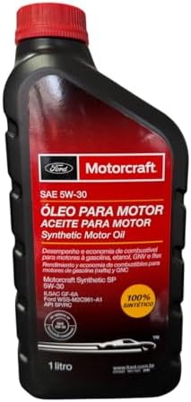 Óleo De Motor 5w30 Motorcraft Ford Api SL A5/B5 Sintético 1Lt