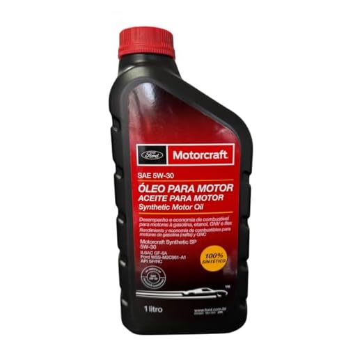 Óleo De Motor 5w30 Motorcraft Ford Api SL A5/B5 Sintético 1Lt