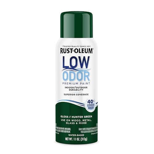 Image of Rust-Oleum Low Odor Premium Spray Paint, 11 oz, Gloss Hunter Green