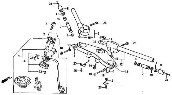 MC14 純正 フロントフォークOHセット 12点 CBR250FOUR ブッシュ無 サス MC17 CBR250R ハリケーン フ
