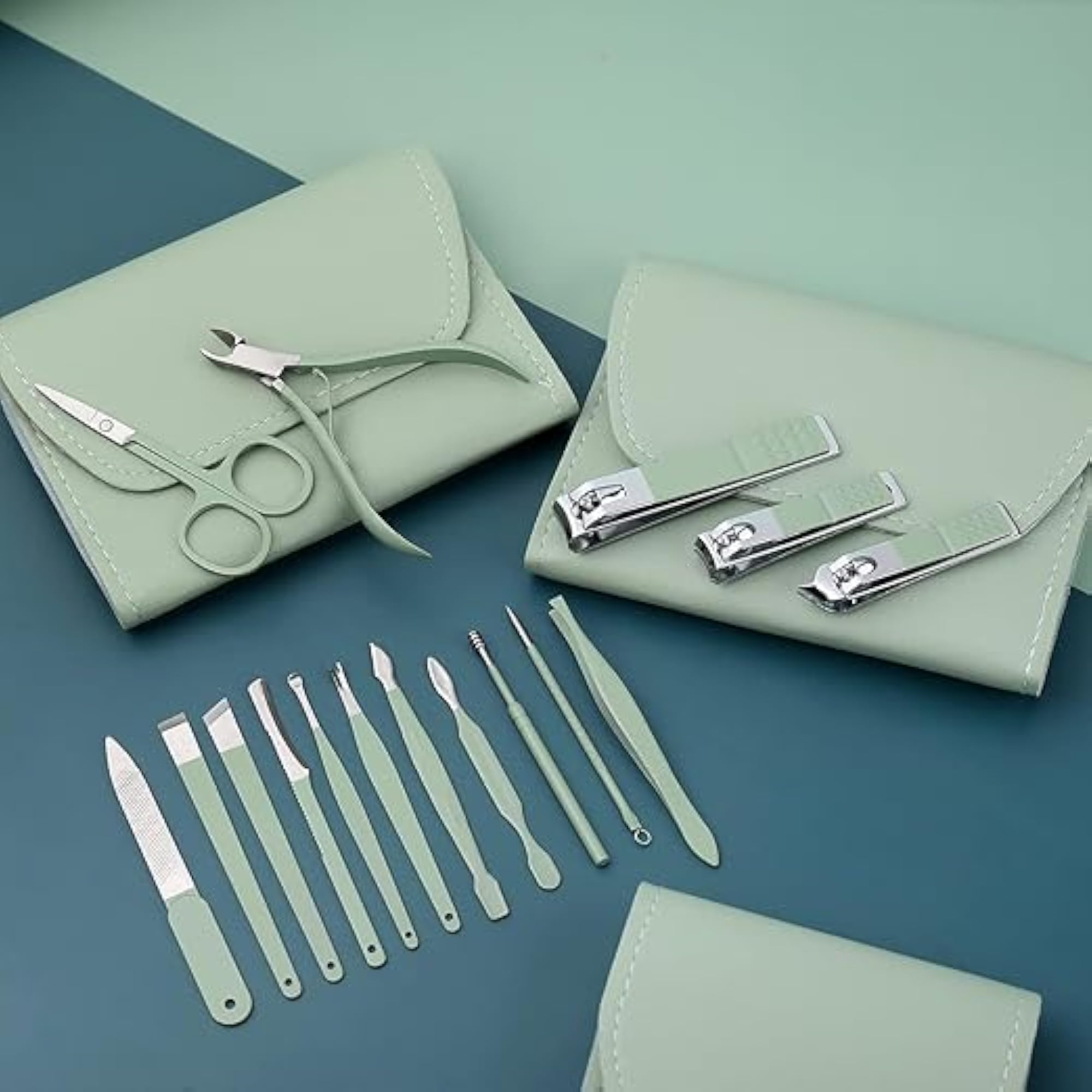 16 in 1 Nail Care Kit, Professional Manicure & Pedicure Tools