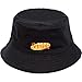 Concept One Seinfeld Logo Bucket Hat, Packable Travel Hat, Wide Brim Summer Hat, Reversible, Black and White