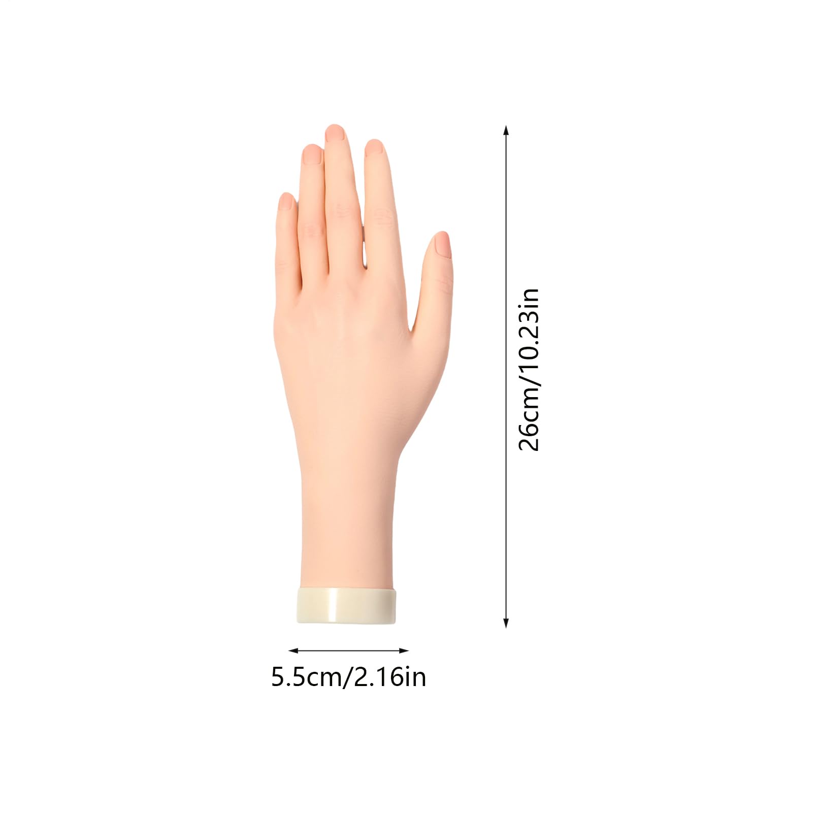 Mano da allenamento per unghie – Modello a mano flessibile e morbido, modello a mano per manicure | Strumento per la per principianti per donne, adolescenti, ragazze, dimostrazioni salone