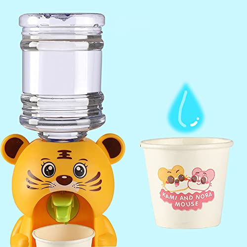Uposao Mini Water Dispenser for Kids, Miniature Water Cooler Fountain Toy Animal Style Water Machine Mini Drinks Dispenser with Water Tank and Faucet for Home Gatherings School Juice Carafes