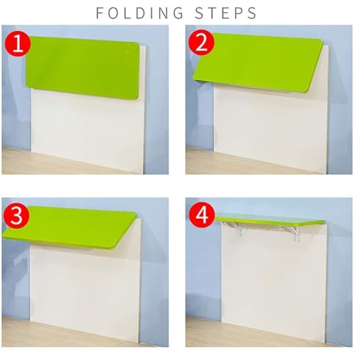 Table murale à abattant compacte 60x40 cm avec plateau rabattable - 8
