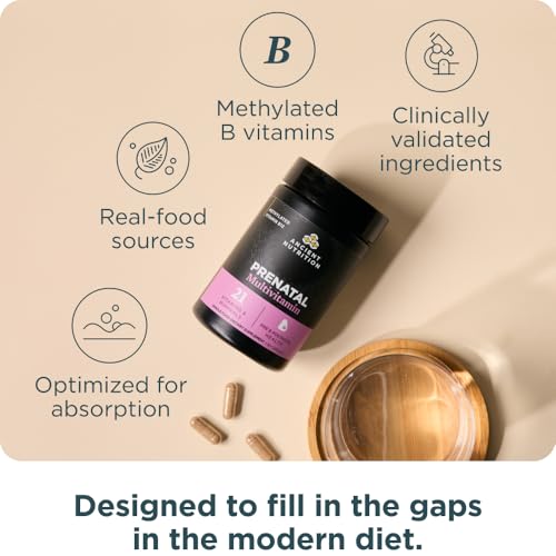 Ancient Nutrition Prenatal Vitamins, Multivitamin for Women with Vitamin C, B12, Magnesium and Folate, Supports Pregnancy and Fertility Health, 90 Ct - Thumbnail 4
