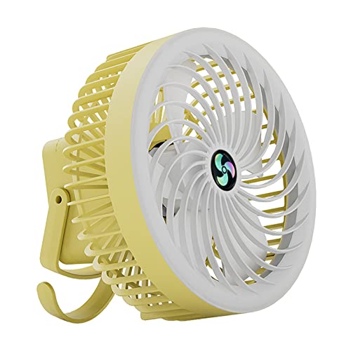 Ventilateur de camping à vitesses réglables et double alimentation