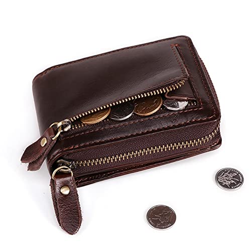 Wallets,Multifunctional Card Holder Large-Capacity Card Holder Retro Wallet Zipper Coin Bag(A)2
