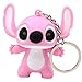 Vinyl Quote Me ZODIFEVI 2pcs Stitch Cartoon Modeling Keychain LED Flashlight Key Ring Handbag Bag Purse Pendant Key Holder Couples Keychains Set Animal Key Chain Lights, Bluepink, 4.8*5.9cm, GTYSK05