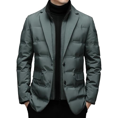 Blazer d'hiver thermique pour homme : veste matelassée et élégante