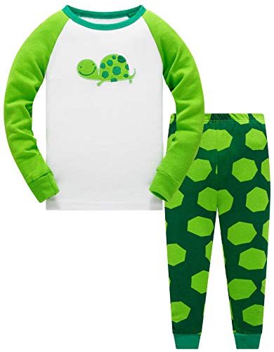 TEDD Boys Pyjamas Dinosaur Nightwear Cotton Toddler Clothes Kids Sleepwear Winter Long Sleeve Christmas Pjs Sets 2 Piece Outfit Xmas Gift 9-10 Years