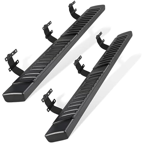 Perfit Liner 6 inches Running Boards Side Steps for 2019-2025 Dodge Ram 1500 New Body Style Quad/Extended Cab Black Aluminum Alloy (Not for 2019-2025 Ram 1500 Classic 2019-2025 Ram 2500 3500) 3027 Cover