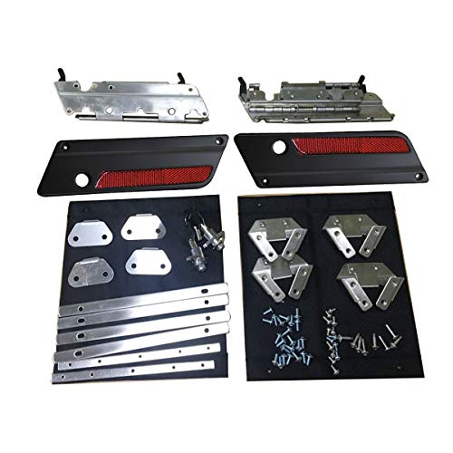 Kit de herrajes y cerraduras para alforjas para Harley Touring 1993-2013 con cubiertas de cierre negras mate miniatura 1