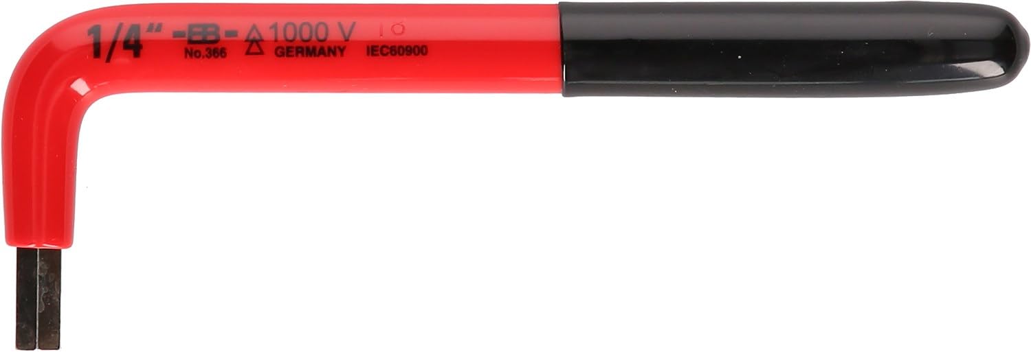 KS Tools 117.2491 Imbusowy wygięty klucz kołowy z izolacją ochronną, 3/8"