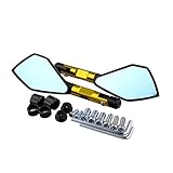 Material: Hergestellt aus einer Aluminiumlegierung, ist dieser Glasrückspiegel ungiftig, hochwertig, umweltfreundlich, langlebig, stoßfest, korrosionsbeständig und widersteht allen Arten von schlechtem Wetter.