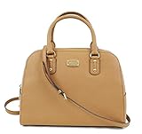 Michael Kors Saffiano Leather Large Satchel Handbag (Acorn)