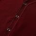 HILEELANG Toddler Boy Girl School Uniform Cardigan Sweaters Wine Red V-Neck Basic Solid Button Knitted Cardigan 4T