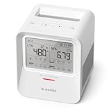 X-Sense Radon Detector, Audible & Visual Alerts, One-Touch Reset, Stores Up to 99 Local Reports, with Temperature & Humidity Range Display, Long-Term Accurate Monitoring Up to 999 Days, Model XR0B-SR
