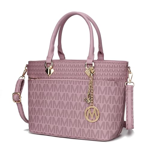 MKF Collection Signature Tote Bag for Women, Vegan Leather Top