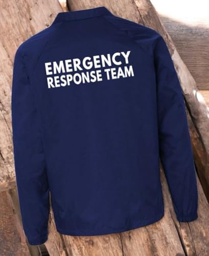 Service and First Responders Emergency Response Team Coaches Jacket Event Staff Men’s and Women’s Windbreaker3