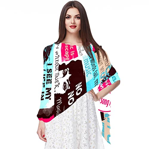 Foulard mousseline de soie à motif pour sublimer vos tenues d'été et de bureau