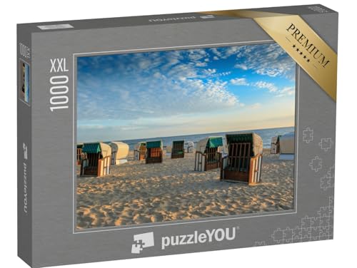 Puzzle 1000 Teile XXL „Strandkörbe am Strand der Insel Usedom, Deutschland“ – aus der Puzzle-Kollektion Usedom